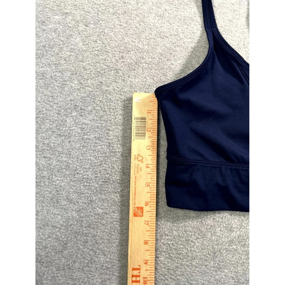 Nike Dri Fit Strappy Sports Bra Womens Medium Navy Blue‎ Activewear Yoga Gym